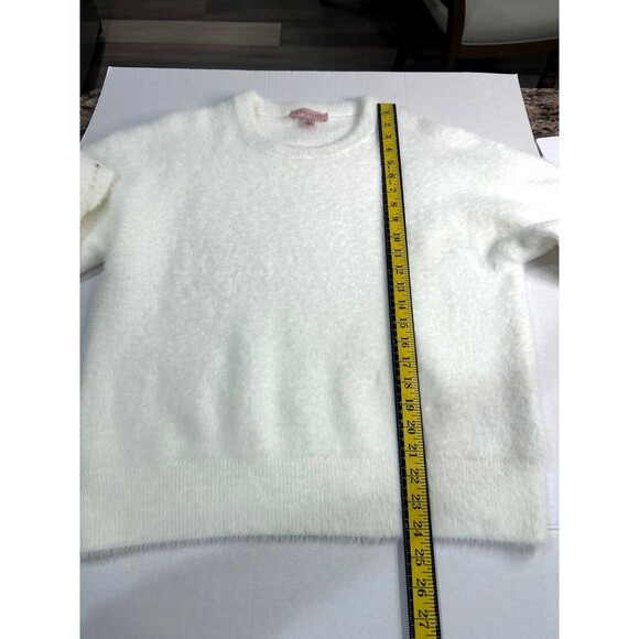 Philosophy Sweater Women’s Size XL Color Cream Pearls & Silver Balls Sleeves - Picture 10 of 12